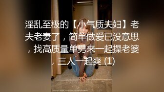 淫乱至极的【小气质夫妇】老夫老妻了，简单做爱已没意思，找高质量单男来一起操老婆，三人一起爽 (1)