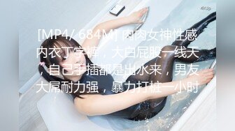 [MP4/ 684M] 肉肉女神性感内衣丁字裤，大白屁股一线天，自己手插都是出水来，男友大屌耐力强，暴力打桩一小时