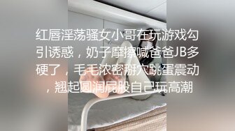 红唇淫荡骚女小哥在玩游戏勾引诱惑，奶子摩擦喊爸爸JB多硬了，毛毛浓密掰穴跳蛋震动，翘起圆润屁股自己玩高潮