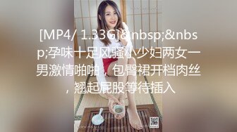 [MP4/ 1.33G]&nbsp;&nbsp;孕味十足风骚小少妇两女一男激情啪啪，包臀裙开档肉丝，翘起屁股等待插入