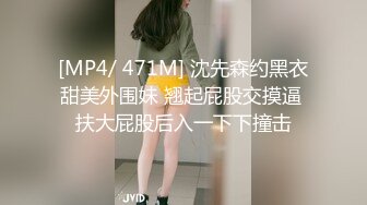 [MP4/ 471M] 沈先森约黑衣甜美外围妹 翘起屁股交摸逼 扶大屁股后入一下下撞击